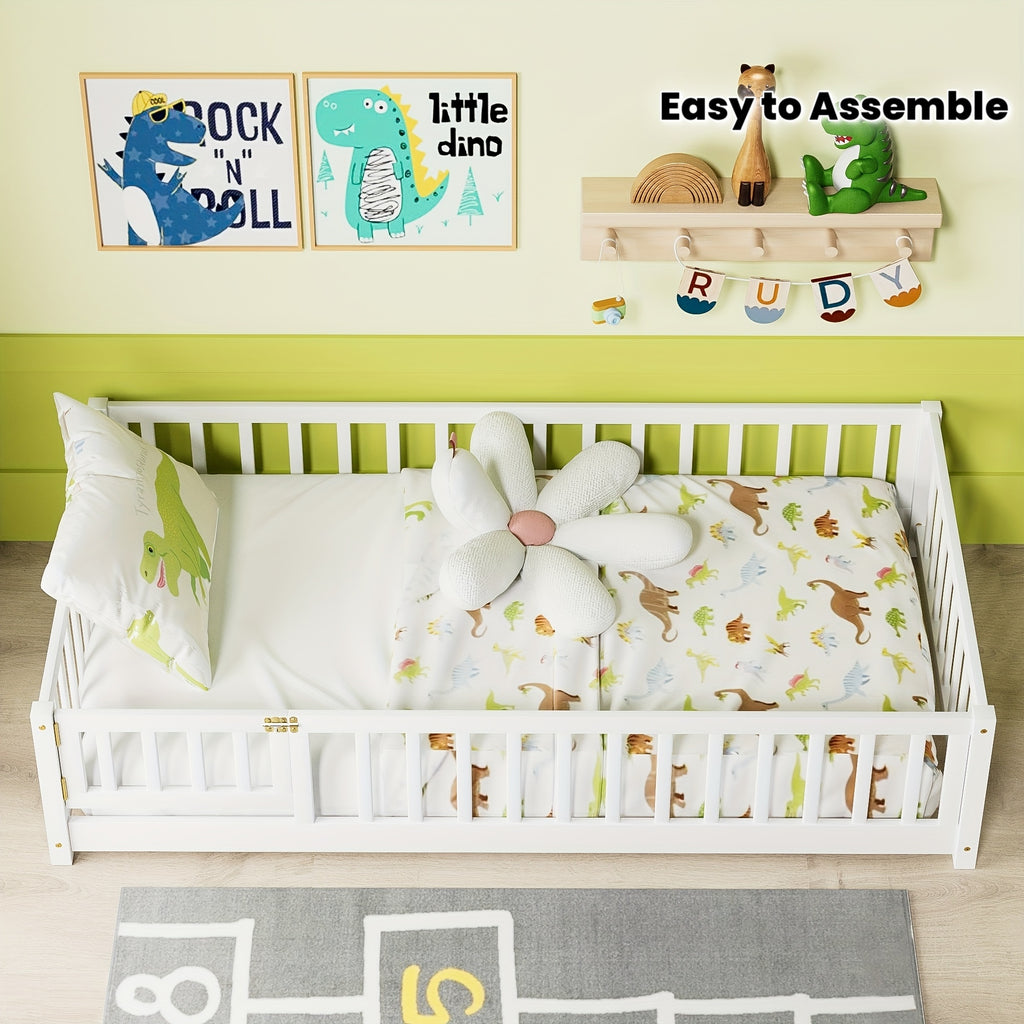 Kids' Solid Wood Bed Kids' Double\u002FFull\u002FQueen Bed Frame