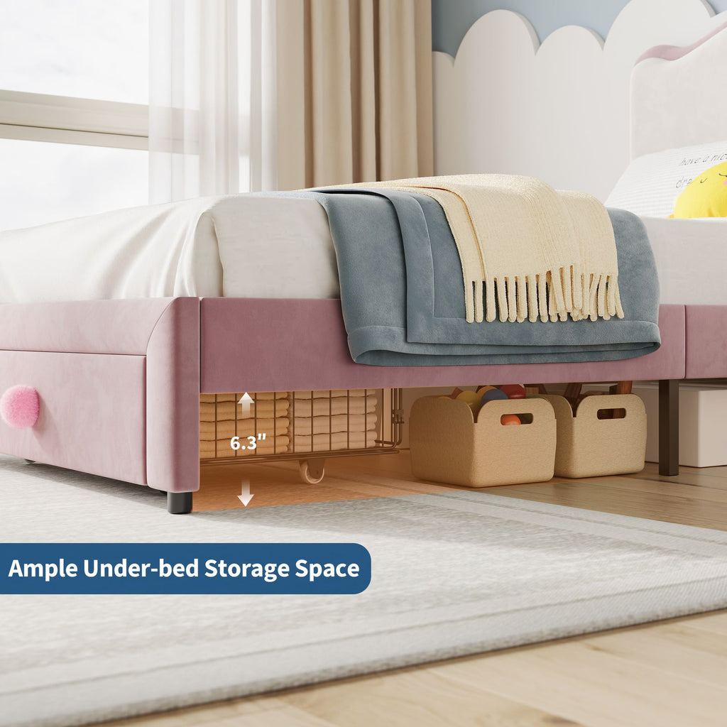 1 Box Plywood + Board Board + Flannel + Sponge Color Matching Flannel Children's Bed