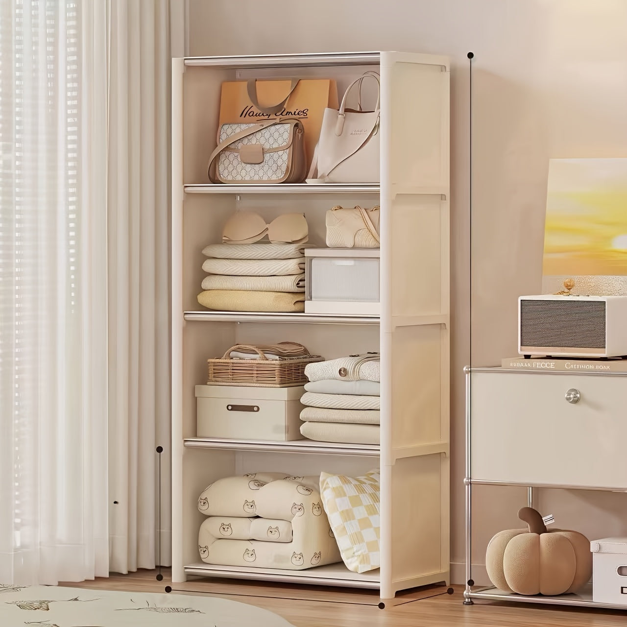 Multi-functional Easy-to-Assemble Dustproof Wardrobe