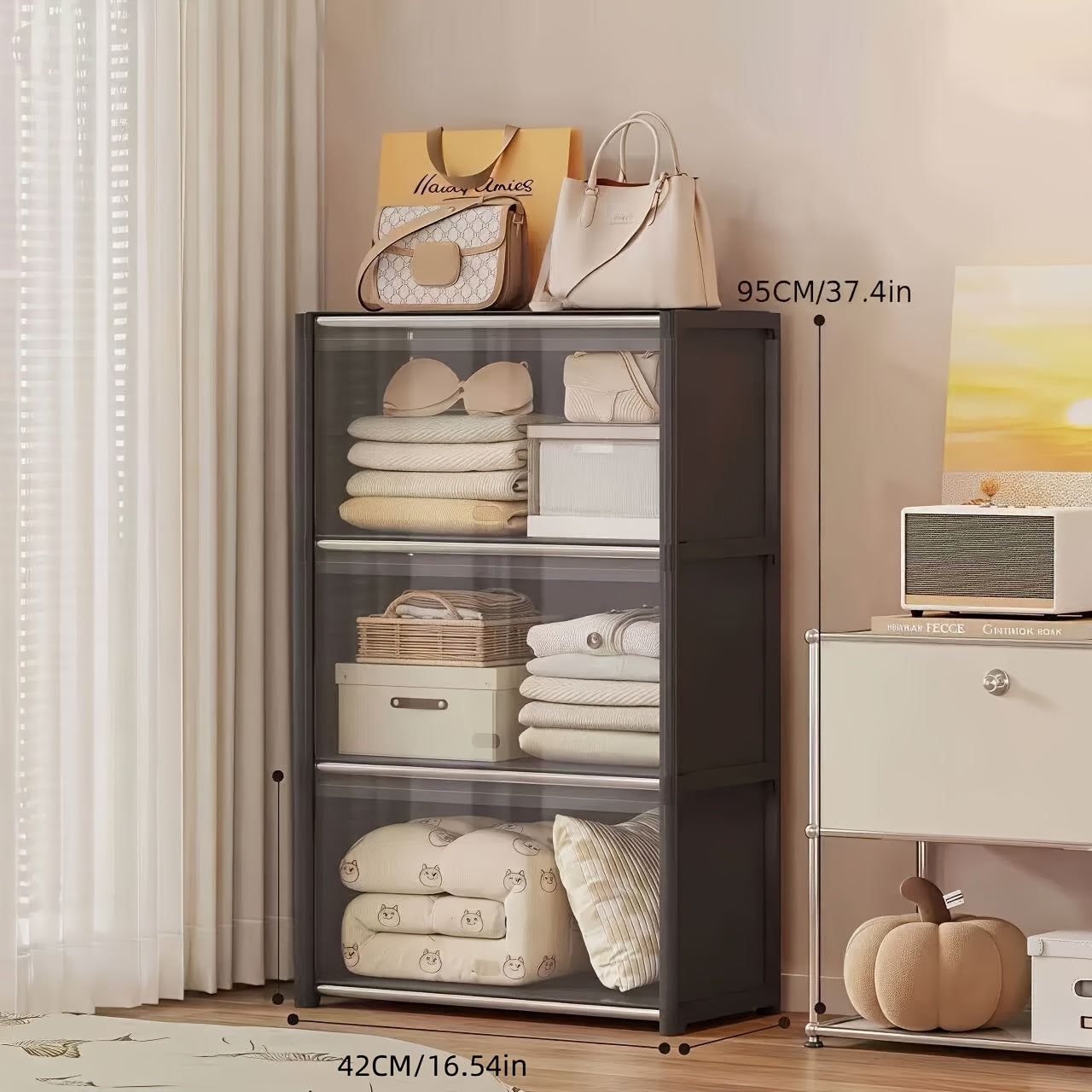 Multi-functional Easy-to-Assemble Dustproof Wardrobe