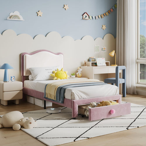 1 Box Plywood + Board Board + Flannel + Sponge Color Matching Flannel Children's Bed