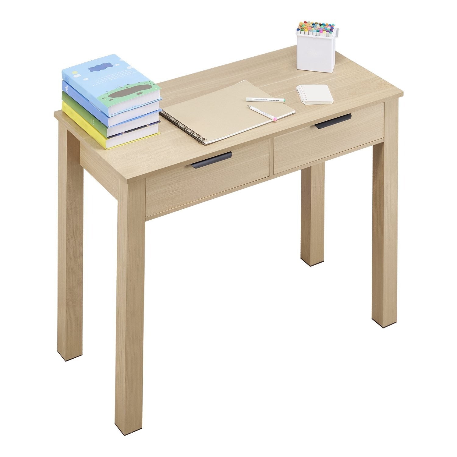 inch with Drawer Kids Desk for Bedroom Simple Study Table Light Wood