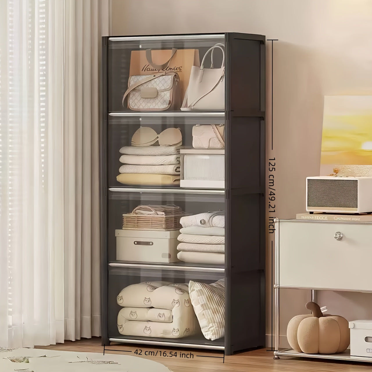 Multi-functional Easy-to-Assemble Dustproof Wardrobe