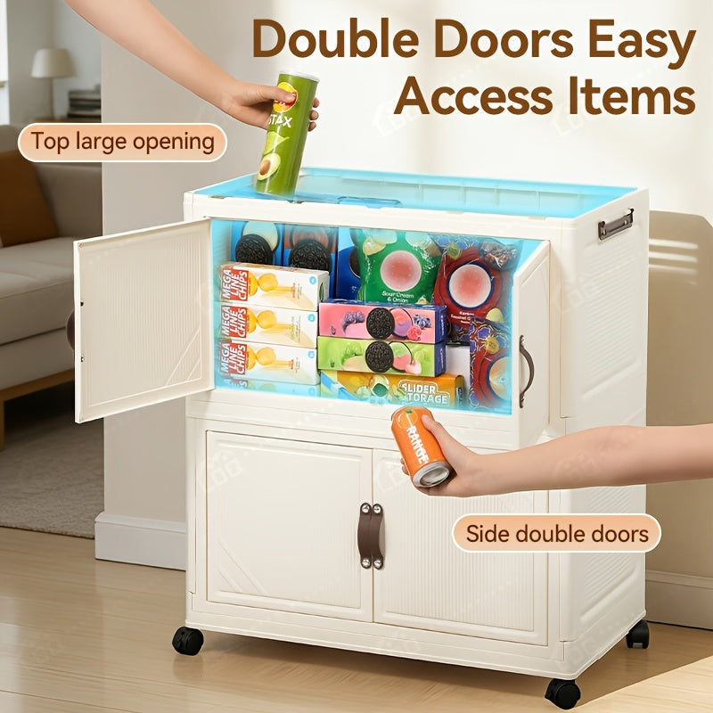 1\u002F2\u002F3-Tier Portable Foldable Wardrobe with 360° Spinner Doors