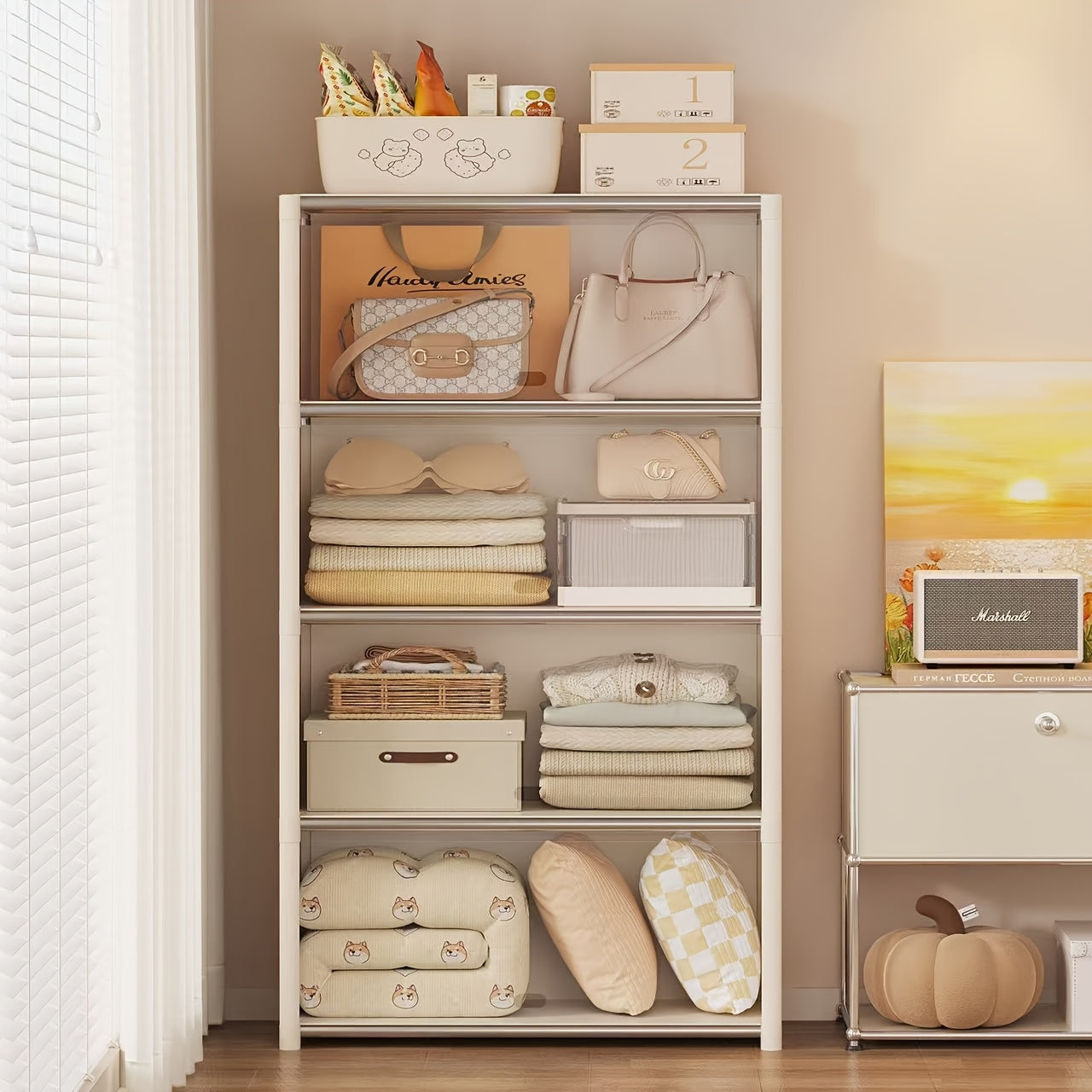 Multi-functional Easy-to-Assemble Dustproof Wardrobe