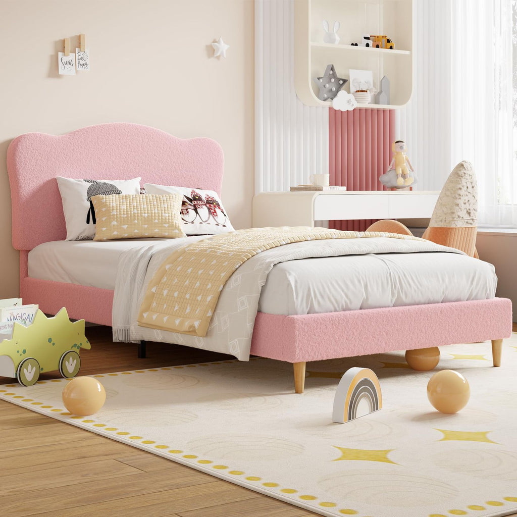 1 Box Of Lamb Fleece Children's Soft Bed, Bed Frame, Suitable for the Bedroom, Cozy, as a Gift