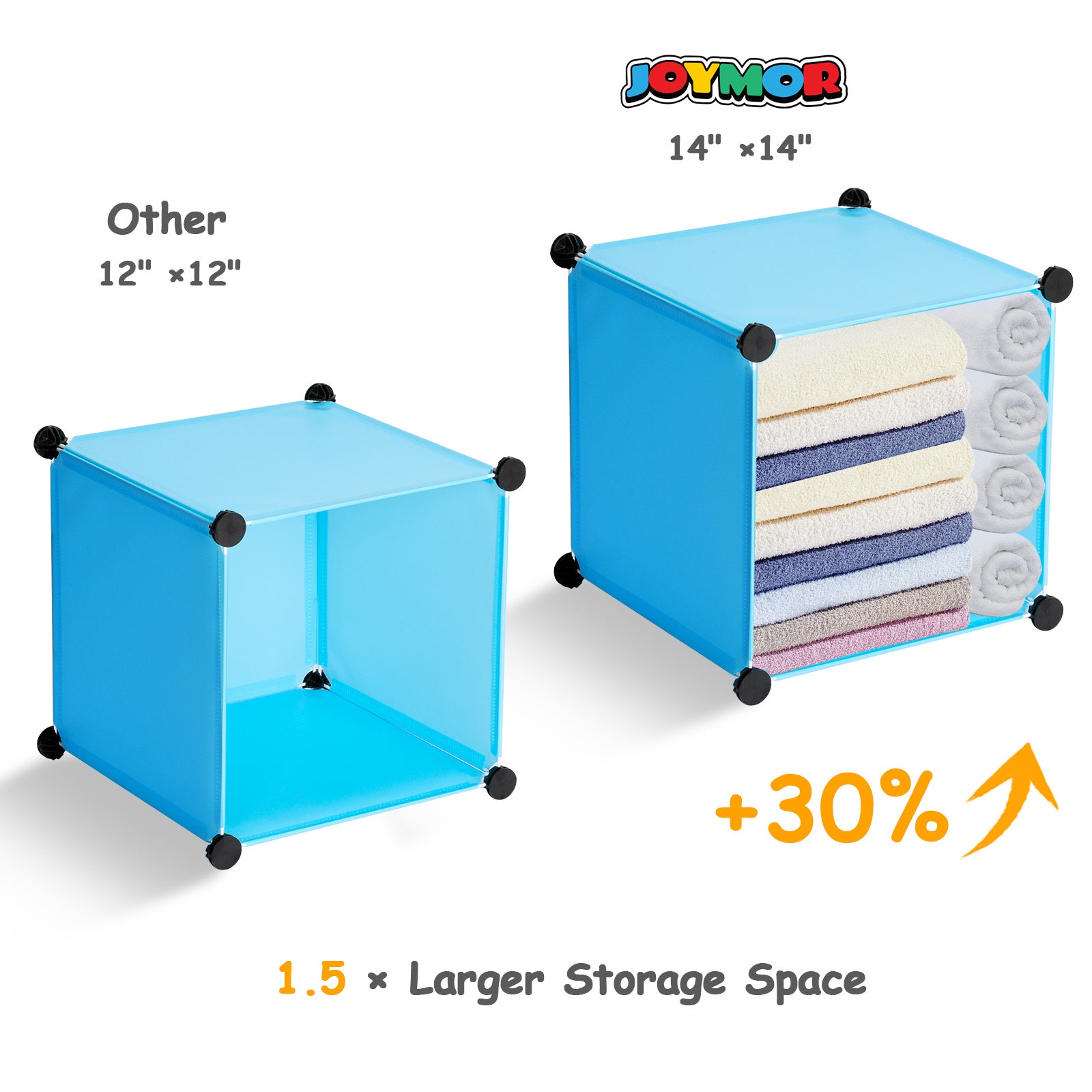 Cartoon Modular Storage Organizer with 12 Cubes & 2 Clothes Hanging Rack, Portable Armoire, Wardrobe for Bedroom